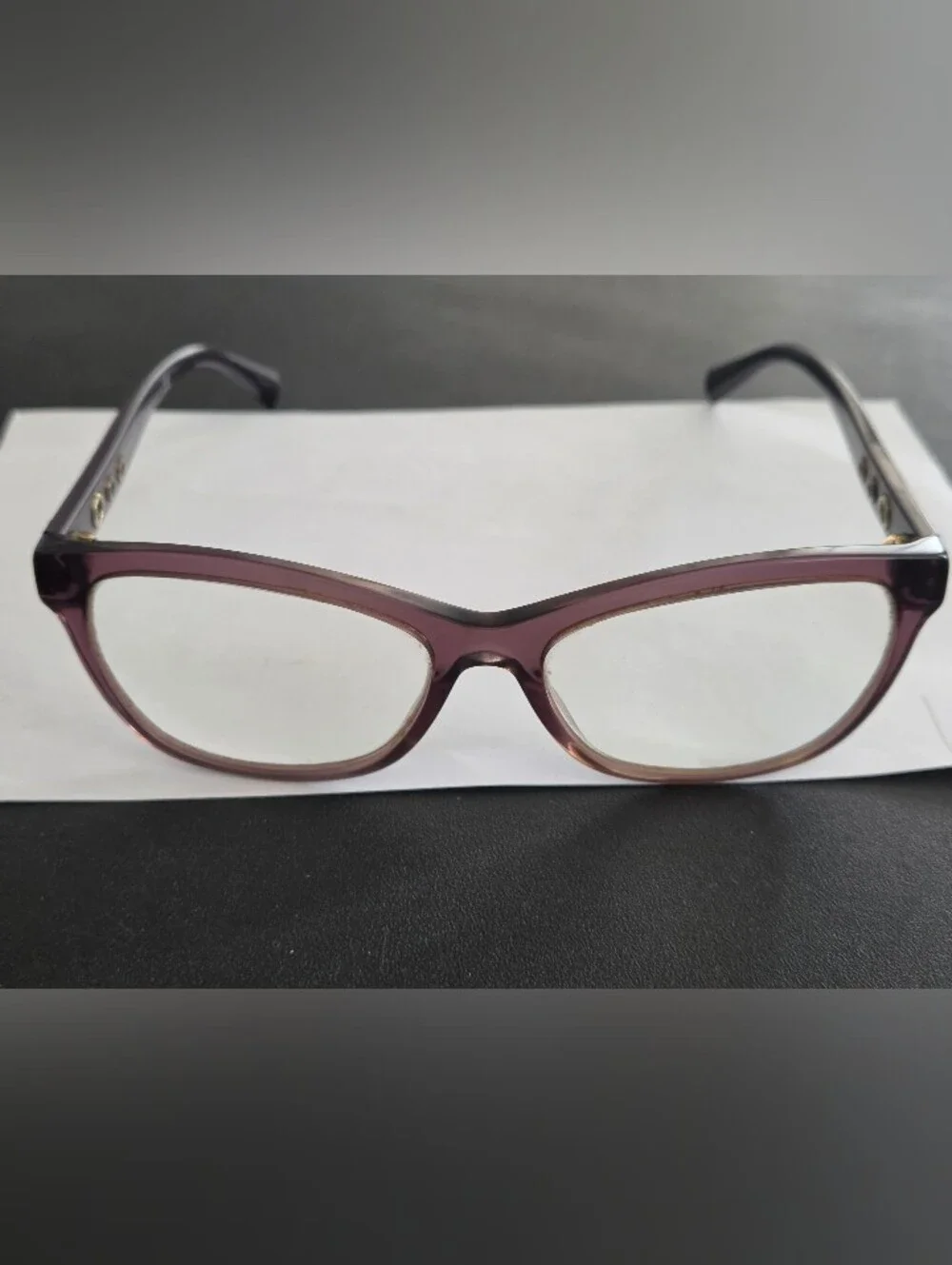 Versace VE3225 5029 Women’s Eyeglasses Transparent Violet 54-16-140 Made Italy